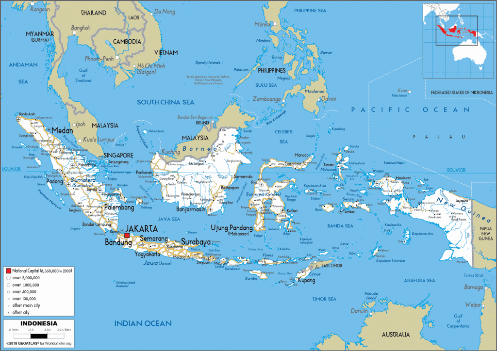 Peta Indonesia Sebagai Negara Maritim