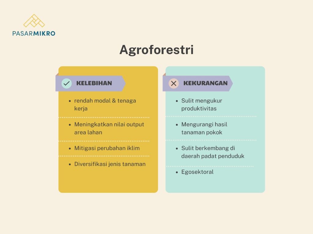 Kelehihan dan Kekurangan Agroforestri